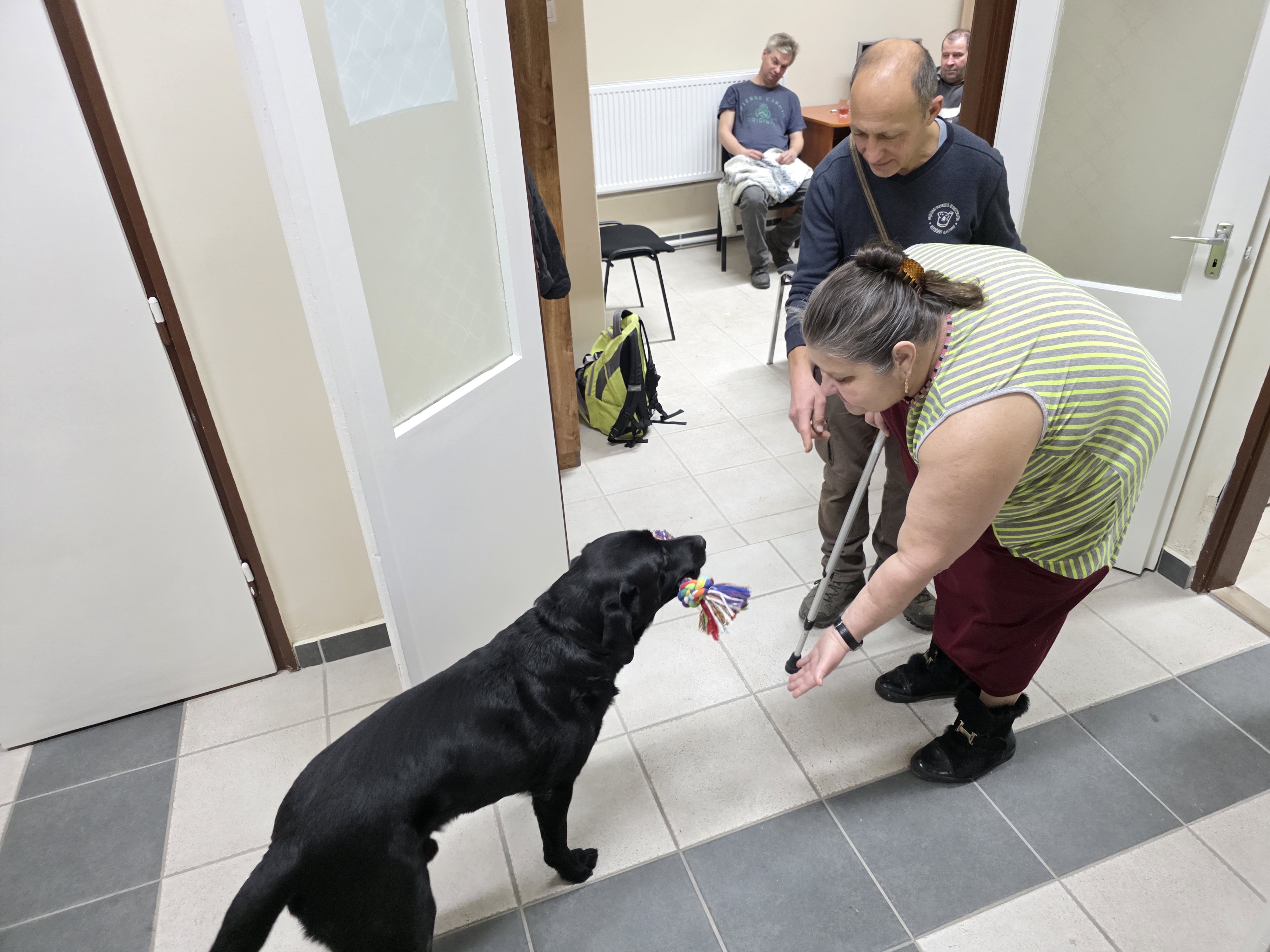 Kutyaterápiás foglalkozás