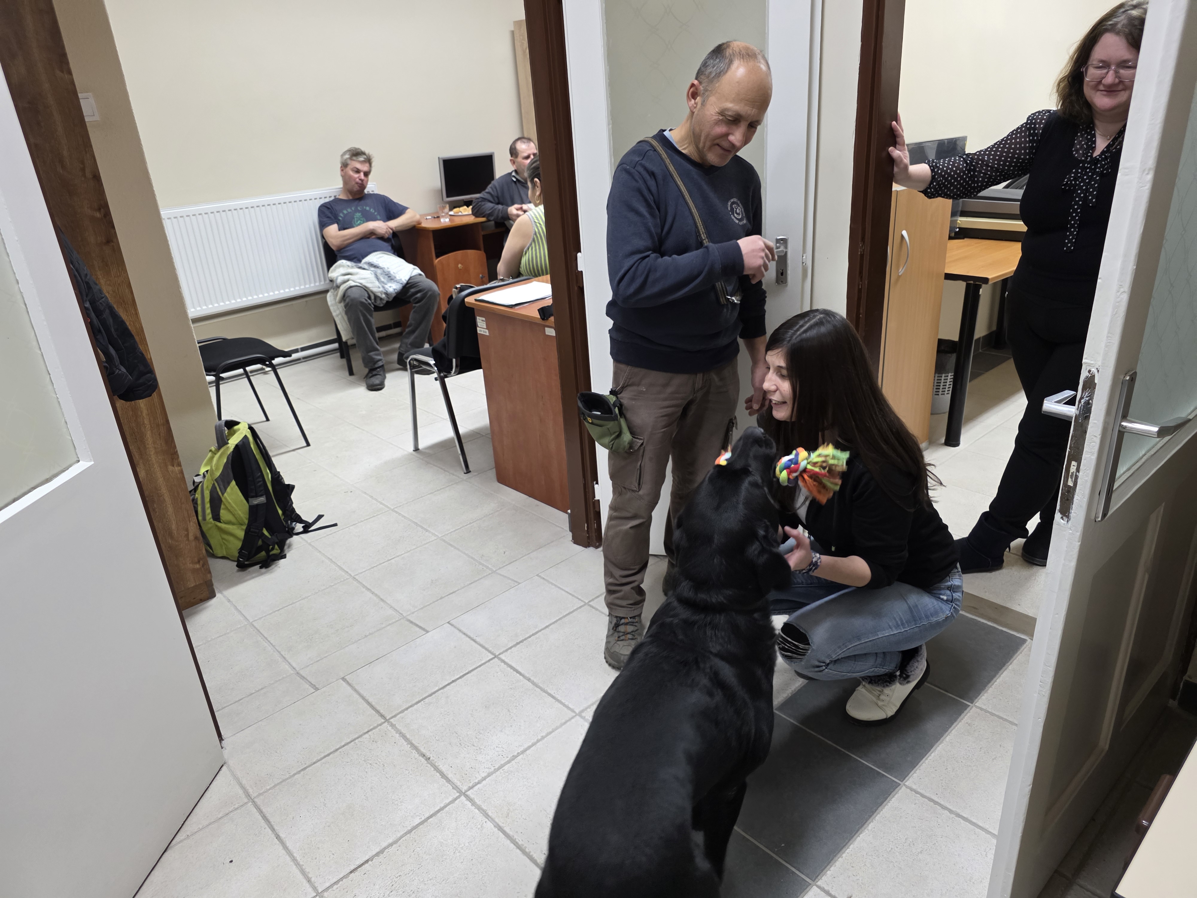 Kutyaterápiás foglalkozás